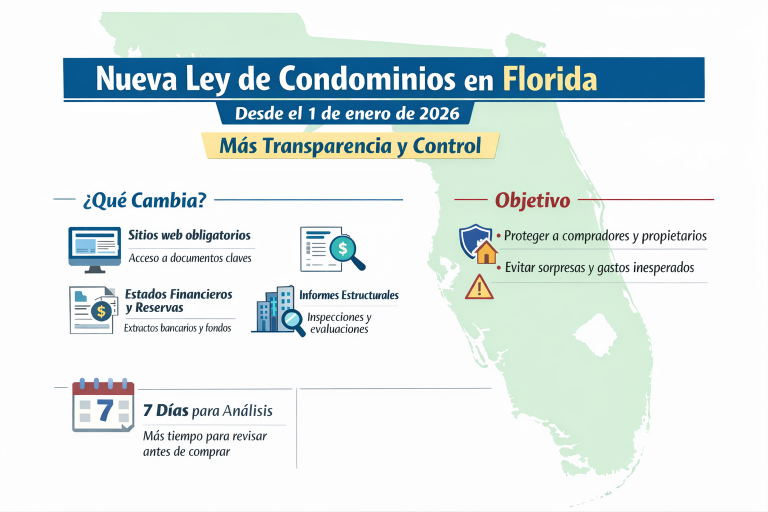 Nueva Ley de Condominios Florida exige mas transparencia