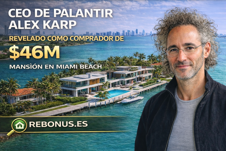 El CEO de Palantir, Alex Karp, revelado como comprador de una mansión frente al agua de $46 millones en Miami Beach